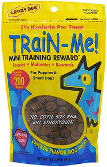 Crazy Pet Train-Me Treats Chicken 4oz Mini