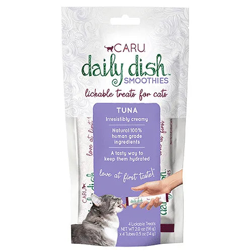CARU Daily Dish Smoothies Lickable Treats for Cats Tuna 2oz