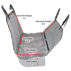 Dgs Dirty Dog 3-in-1 Car Seat Cover and Hammock Grey