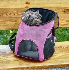 DOGLINE Pet Carrier Pack (Front or Back) Pink S