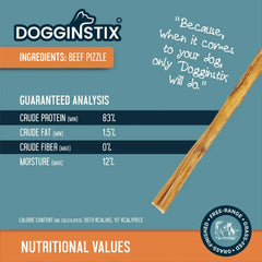 DOGGINSTIX Bully Sticks 12" Standard