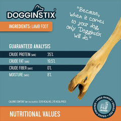 DOGGINSTIX Lamb Feet