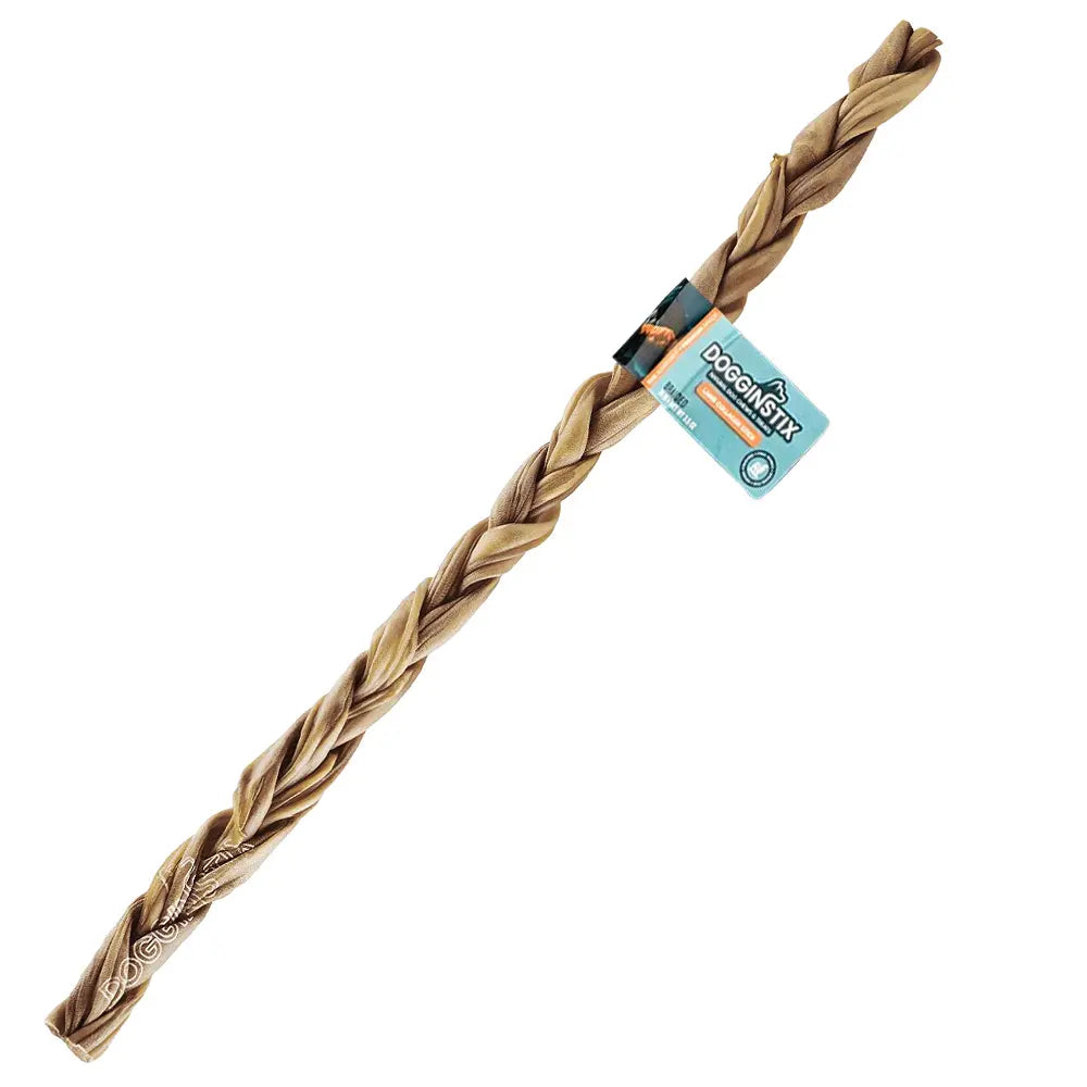 DOGGINSTIX Braided Lamb Collagen 24"