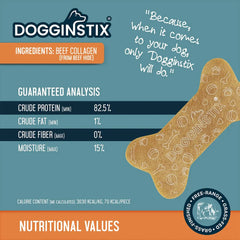 DOGGINSTIX Beef Collagen Collabone