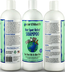 Earthbath Hot Spot Relief Shampoo Tea Tree Oil And Aloe Vera 16Oz