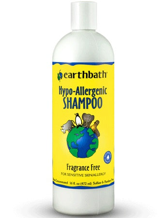 Earthbath Hypo-Allergenic Shampoo Fragrance-Free 16Oz