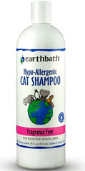 Earthbath Hypo-Allergenic Cat Shampoo Fragrance Free 16Oz