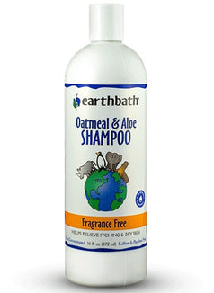 Earthbath Oatmeal And Aloe Shampoo Fragrance Free 16Oz