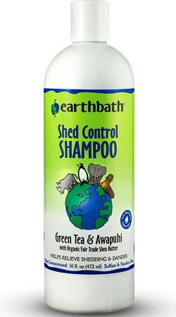 Earthbath Shed Control Shampoo Green Tea And Awapuhi With Shea Butter 16Oz