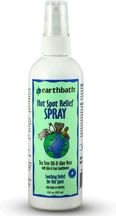Earthbath Hot Spot Relief Spray Tea Tree Oil And Aloe Vera 8Oz