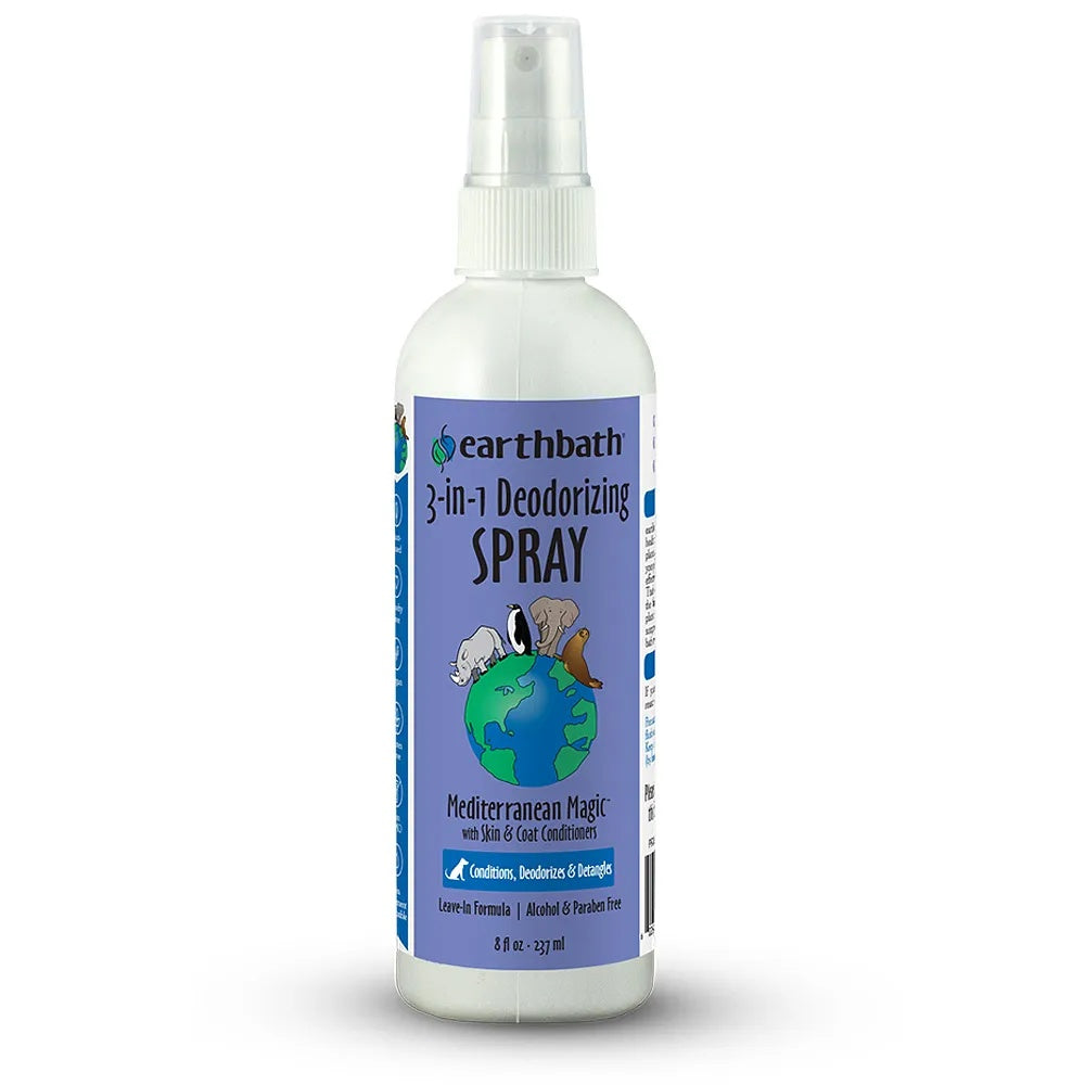 Earthbath 3-In-1 Deodorizing Spritz Mediterranean Magic 8Oz