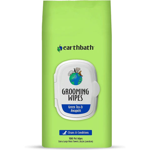 Earthbath Grooming Wipes Green Tea And Awapuhi 100Ct