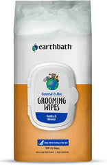 Earthbath Grooming Wipes Oatmeal And Aloe Vanilla And Almond 100Ct
