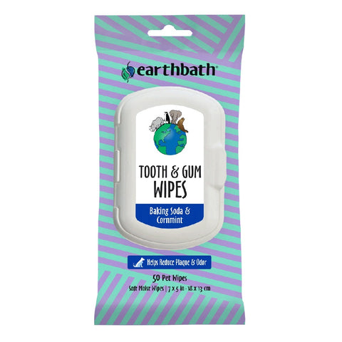 Earthbath Tooth And Gum Wipes 50Ct