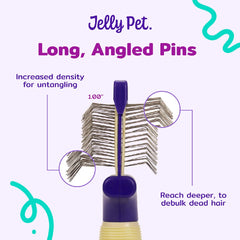 Jelly Pet Double Sided Slicker Brush Medium