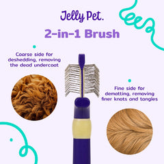 Jelly Pet Double Sided Slicker Brush Medium