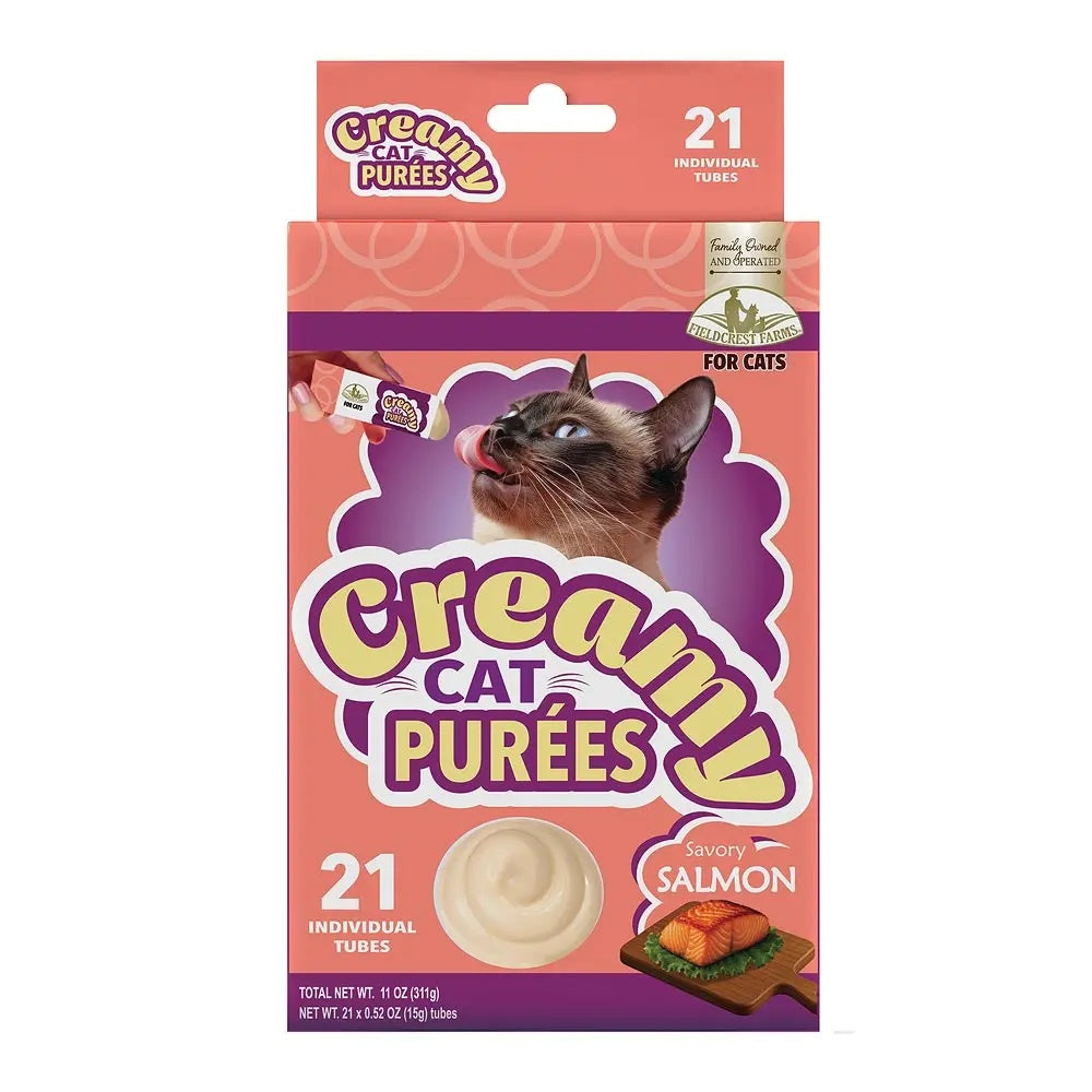 FIELDCREST FARMS Cat Purees Salmon 21 ct