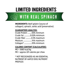 NOTHIN' TO HIDE Rancher Chew Spinach 5" 24pc Box