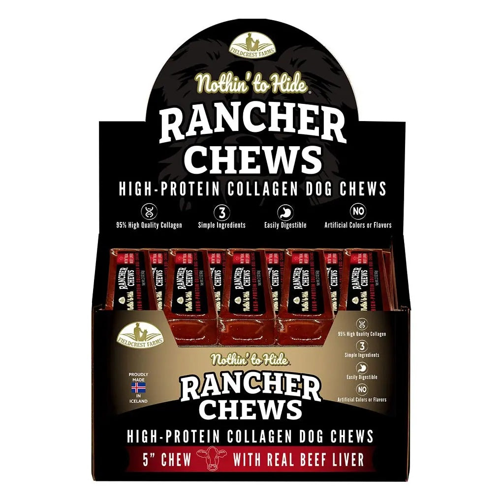 NOTHIN' TO HIDE Rancher Chew Beef 5" 24pc Box