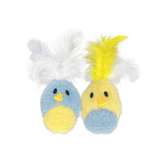 Multipet Feather Bird W/Catnip Cat Toys 2Pk