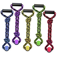 Multipet Nuts For Knots 2-Knot Rope W/Ball 24"