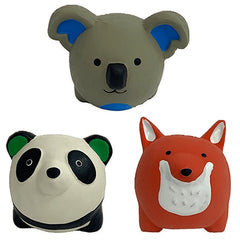 Multipet Minipet Latex Round Animals 2.5"