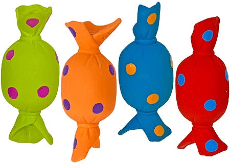 Multipet Latex Candy W/Squeaker 4"