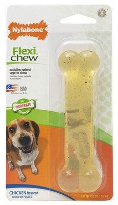 Nylabone Flexi Chew Chicken Bone Wolf
