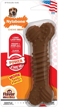 Nylabone Dura Chew Power Chew Textured Bone Wolf