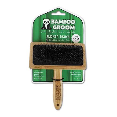 ALCOTT Bamboo Groom Slicker Brush L