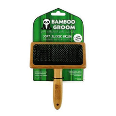 ALCOTT Bamboo Groom Soft Slicker Brush L