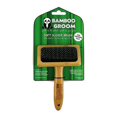 ALCOTT Bamboo Groom Soft Slicker Brush M