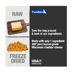 PURE BITES Freeze Dried Cheddar Cheese 4.2oz