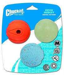 Chuckit Fetch Medley Assorted 3Pk M