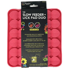 SPUNKY PUP Slow Feeder & Lick Pad Duo Petal