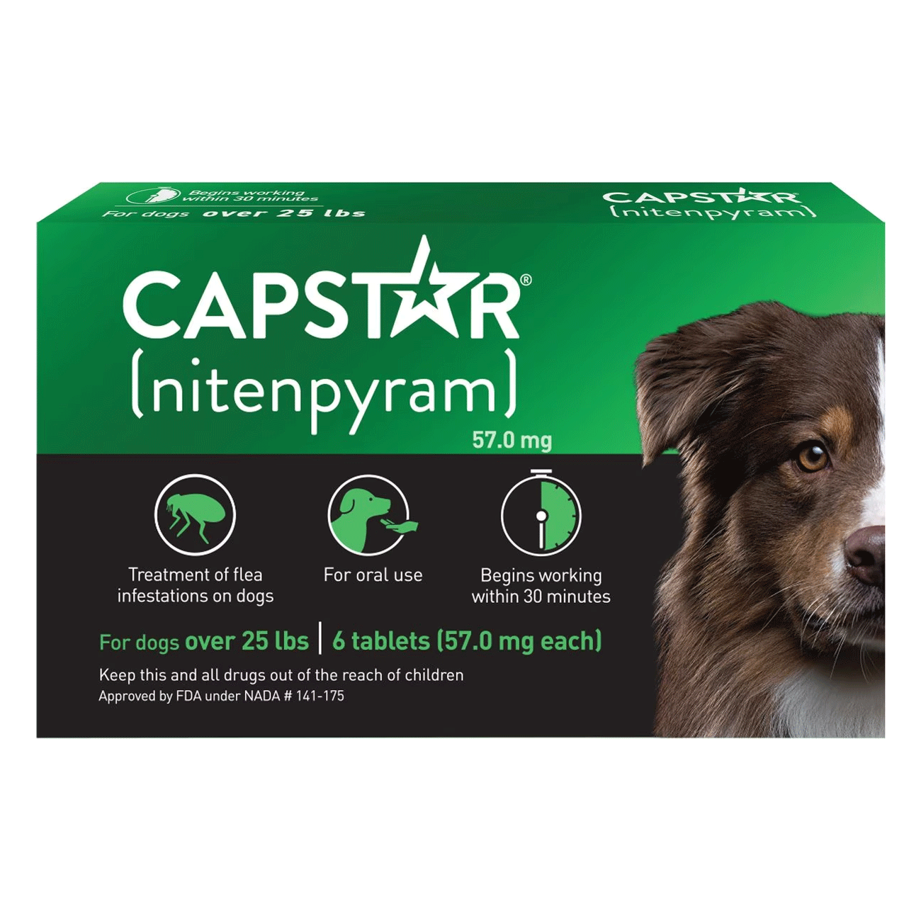 Capstar Flea Tabs Dog Over 25lbs
