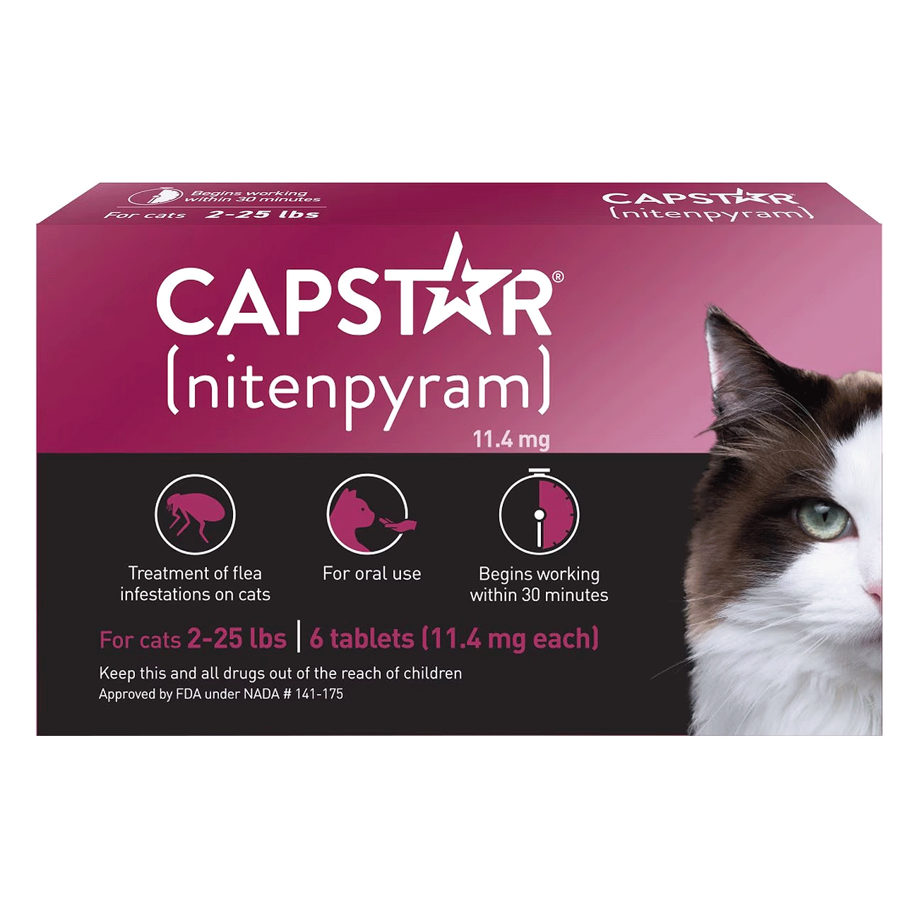 Capstar Flea Tabs Cat 2-25lbs