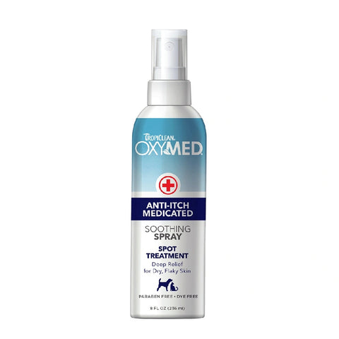 Tropiclean Oxymed Anti Itch Spray 8Oz