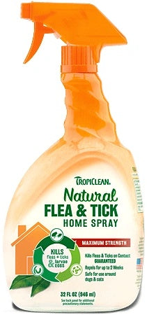 Tropiclean Natural Flea And Tick Home Spray 32Oz