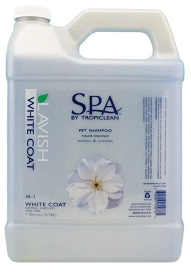 Tropiclean Spa Shampoo White Coat - Gallon