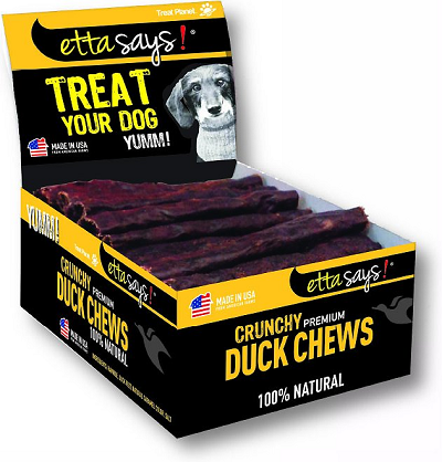 Etta Says Premium Crunchy Chews - Duck - 4in 36ct