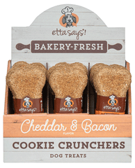 Etta Says Cookie Crunchers Cheddar & Bacon 24ct Display