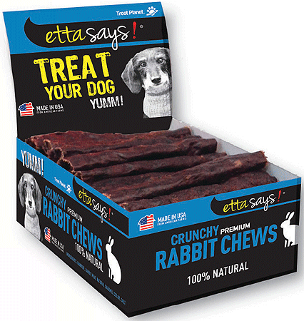 Etta Says Premium Crunchy Chews - Rabbit - 4in 36ct