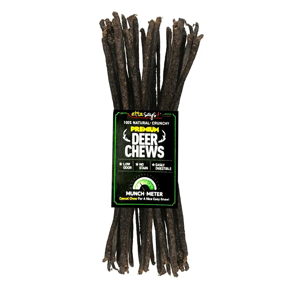 Etta Says Premium Crunchy Chews - Deer - 3ft 18ct Bulk