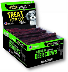 Etta Says Premium Crunchy Chews - Deer - 4in 36ct