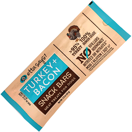 Etta Says Snack Bar Meat Treats Turkey+Bacon 12ct