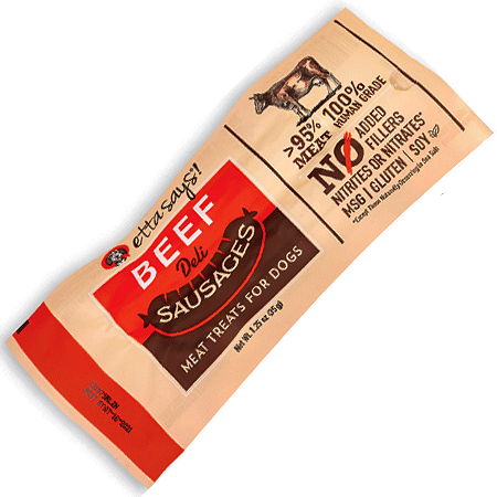 Etta Says Deli Sausages Meat Treats Beef 12ct