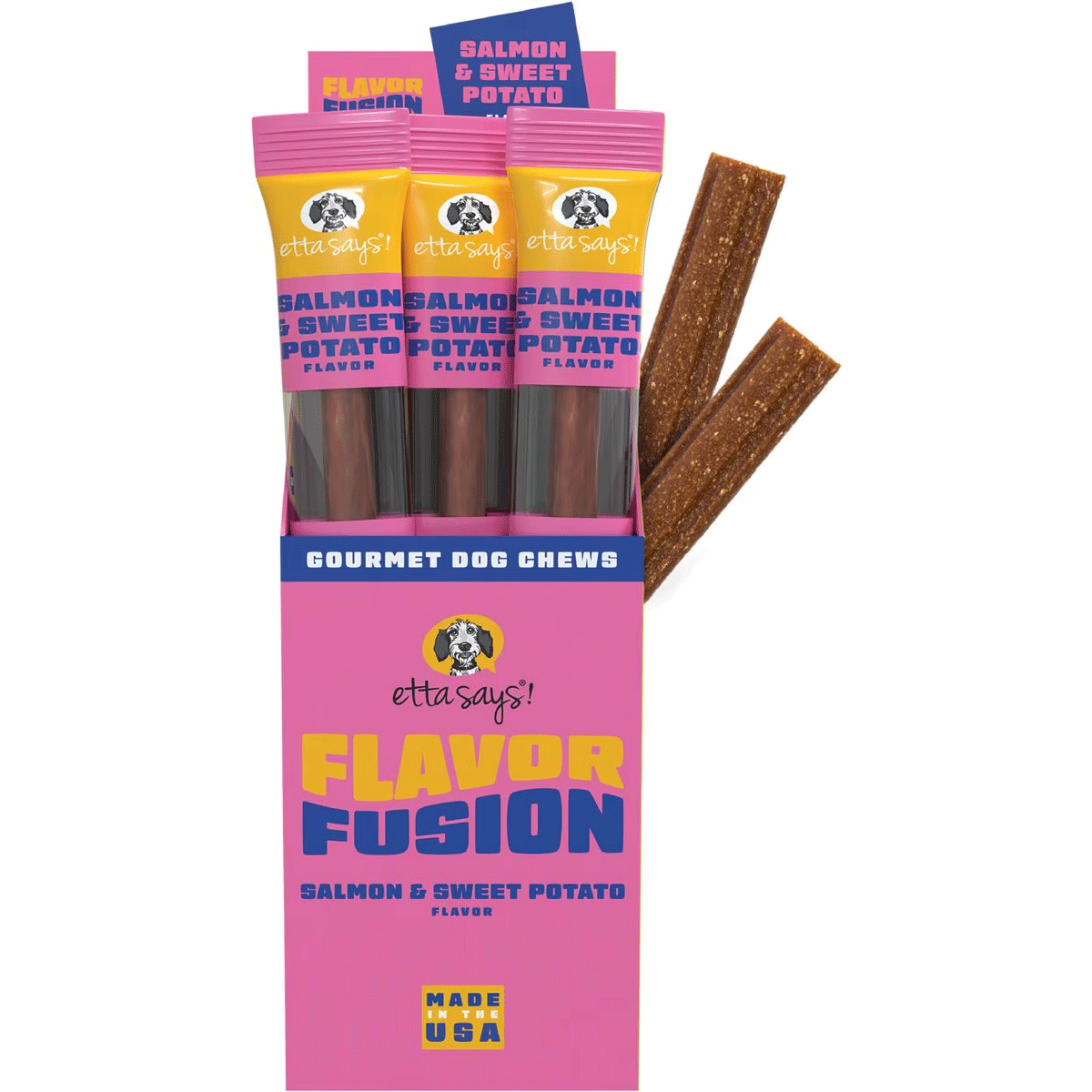 Etta Says Flavor Fusion Chew Salmon/Sweet Potato 12ct