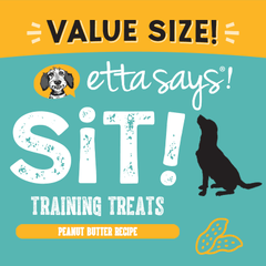 Etta Says Sit Training Treats Peanut Butter 16oz