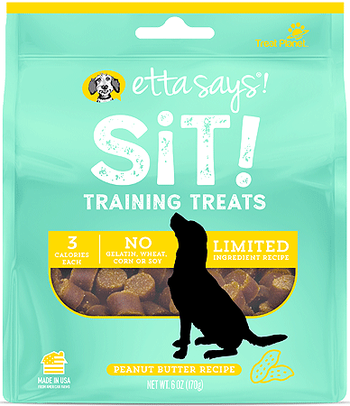 Etta Says Sit Training Treats Peanut Butter 6oz
